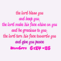 The Lord Bless You Maple Tee (Pink/Pink) SAMEDAY Design