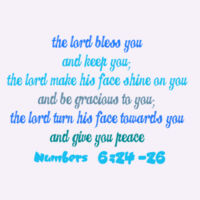 The Lord Bless You Maple Tee (White/Blue) SAMEDAY Design