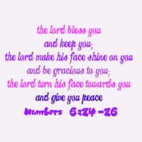 The Lord Bless You Maple Tee (Pink/Purple) SAMEDAY Design
